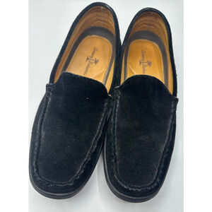 Tommy Bahama Loafers Men’s Size 10 BlackLeather Suede Slip-On Boat Shoes TB294